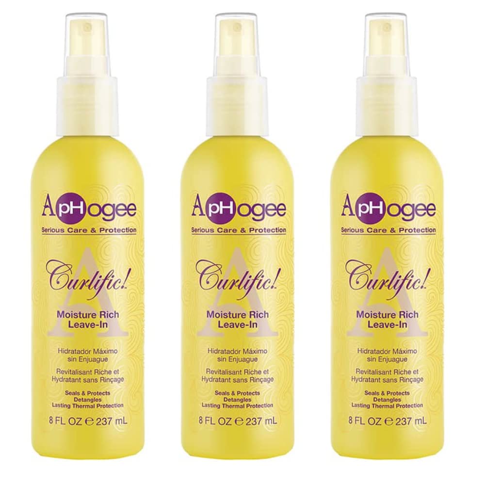 pHogee Curlific Moisture Rich Leave-In 8oz 3pck