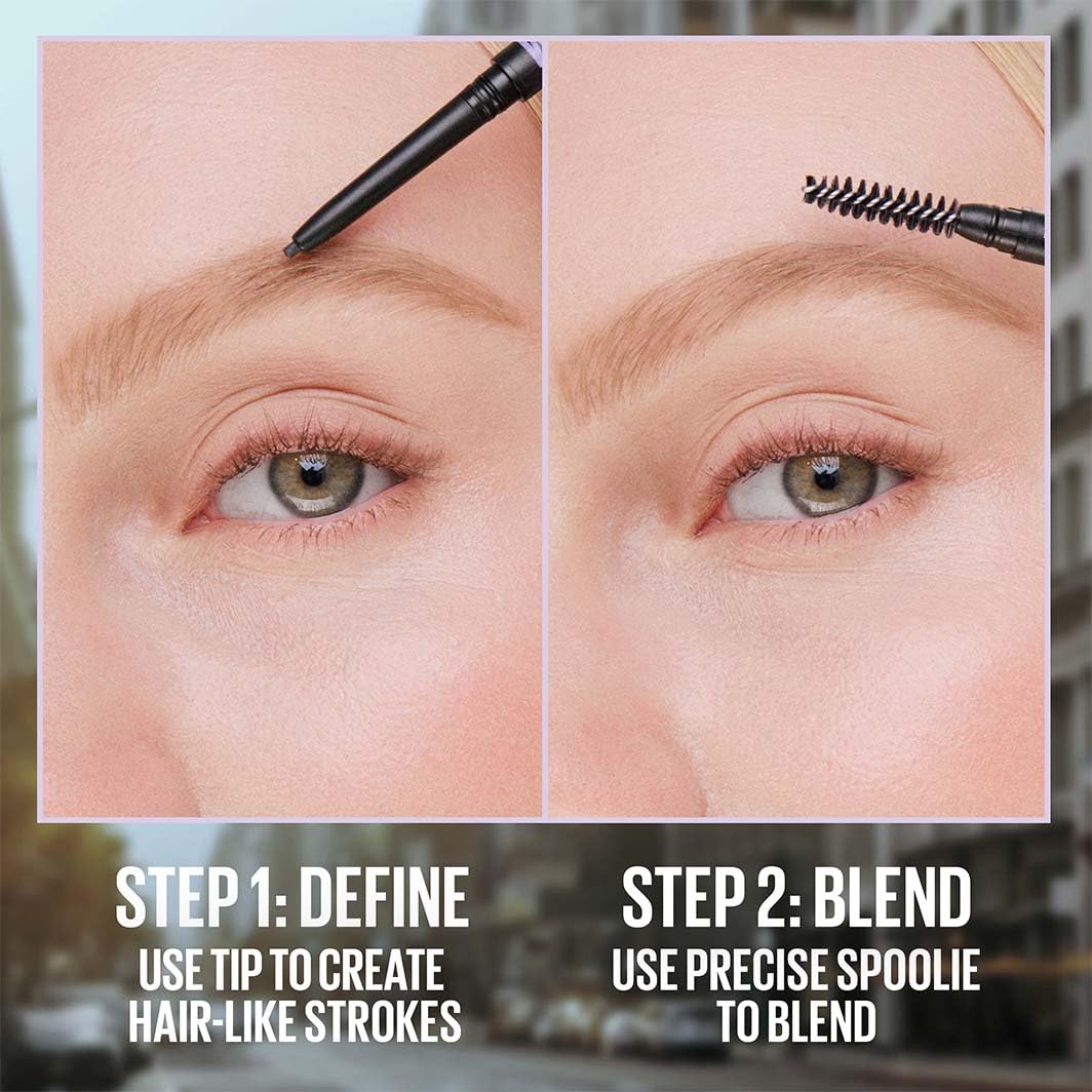 Maybelline Express Brow Ultra Slim Eyebrow Makeup, Brow Pencil with Precision Tip and Spoolie for Defined Eyebrows, Medium Brown, 1 Count (Packaging Beauty and Personal Care MAYBELLINE