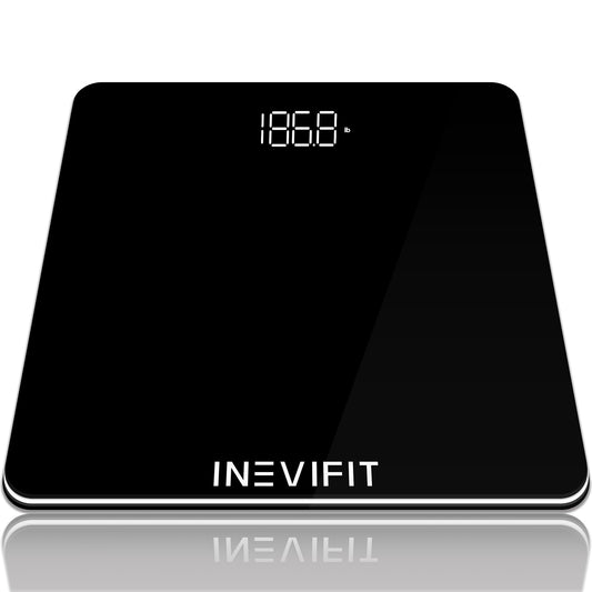 INEVIFIT Bathroom Scale, Highly Accurate Digital Bathroom Body Scale, Precisely Measures Weight up to 400 lbs