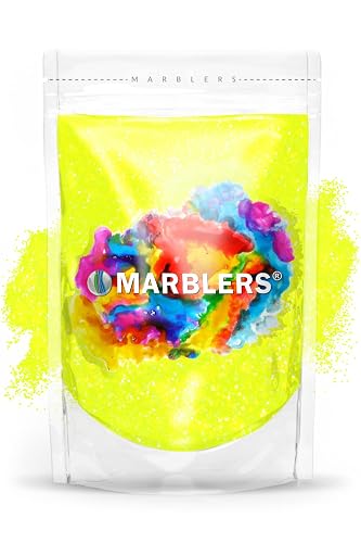 MARBLERS Neon Glitter [Fluorescent Yellow] 3oz (85g) | Fine | Non-Toxic, Vegan, Cruelty-Free | Face, Body, Eyeshadow, Hair, Festival, Party Makeup |