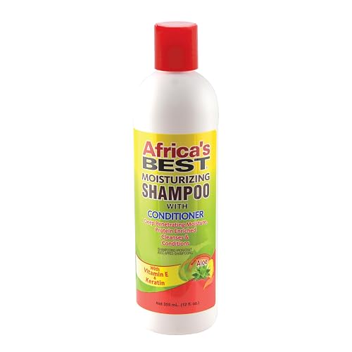 Africa's Best Moisturizing Shampoo With Conditioner, 12 Oz,Green,1-108-12-1200