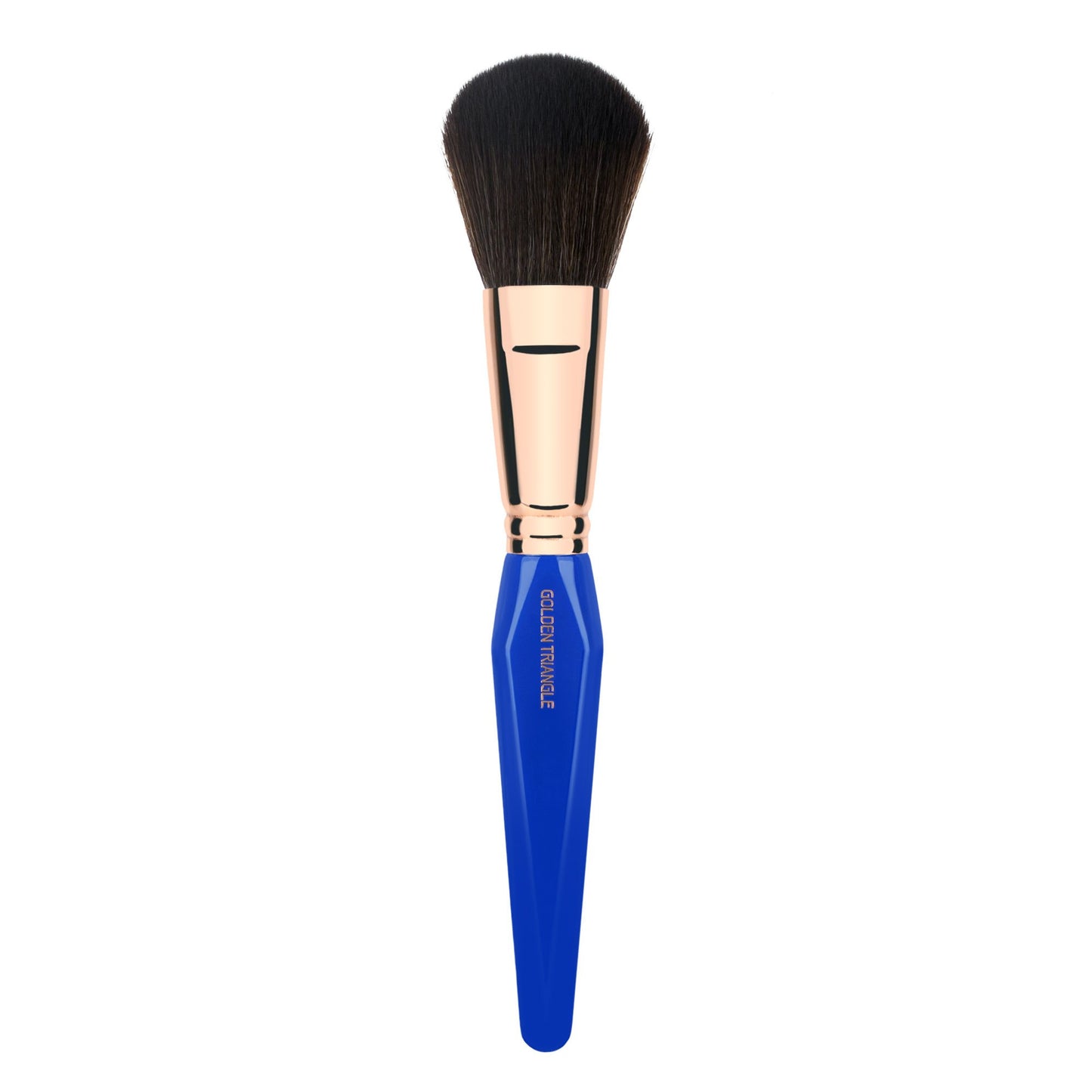 Bdellium Tools Professional Makeup Brush - Golden Triangle 980 Large Powder - With All Vegan and Soft Synthetic Fibers, For Airbrushed Finish (Blue