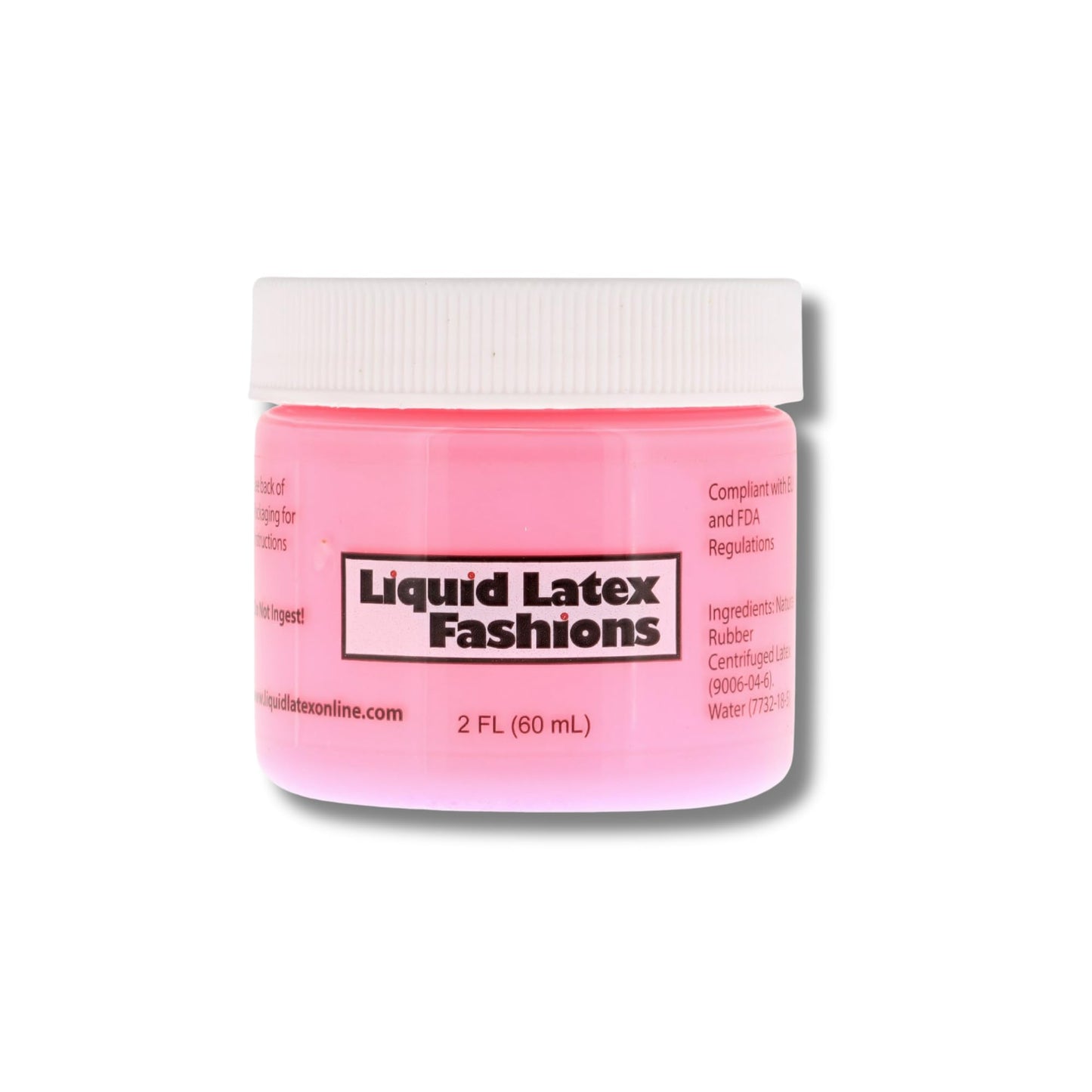 Girls Night Out Liquid Latex Body & Face Paint Kit - Four 1 fl oz (Pink • White • Silver • Black) + 4 Application Brushes - Body Art, Nightclub