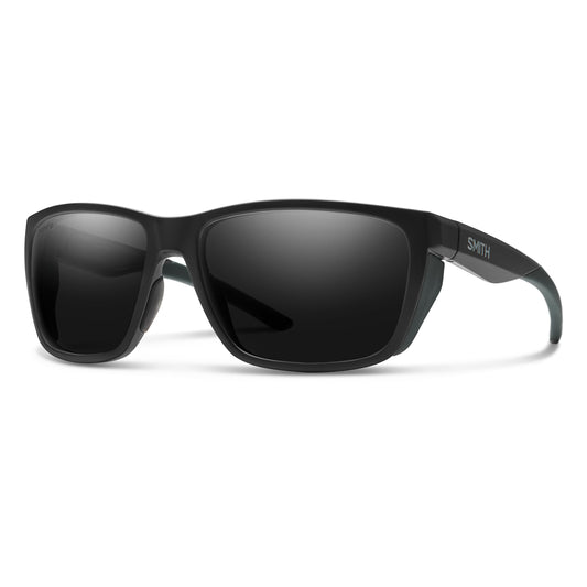 SMITH Longfin Sunglasses - Performance Sports Active Sunglasses for Watersports, Fishing & More - For Men & Women - Matte Black + Black ChromaPop