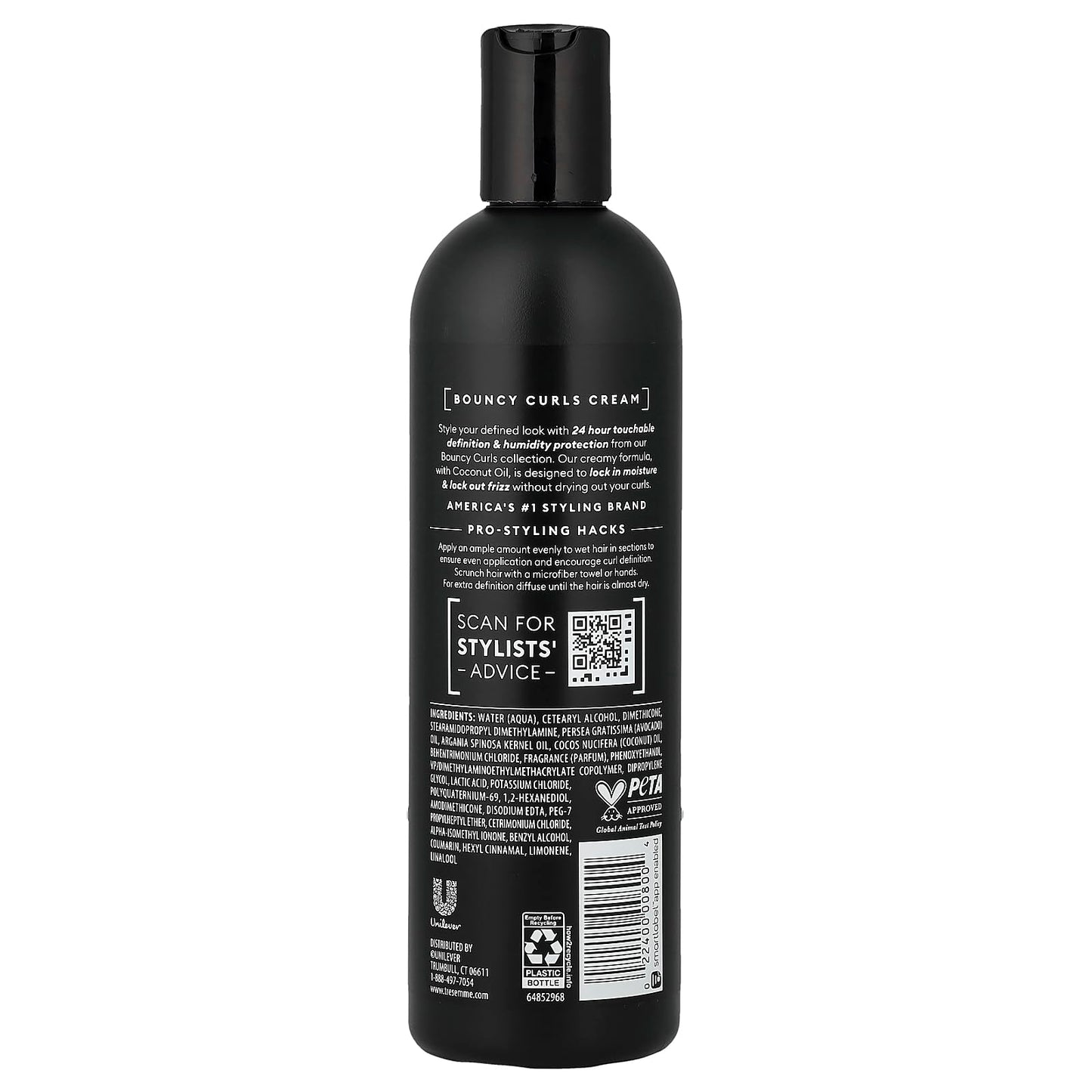 TRESemmé Bouncy Curls Defining Cream, + Coconut, 12 fl oz (355 ml)