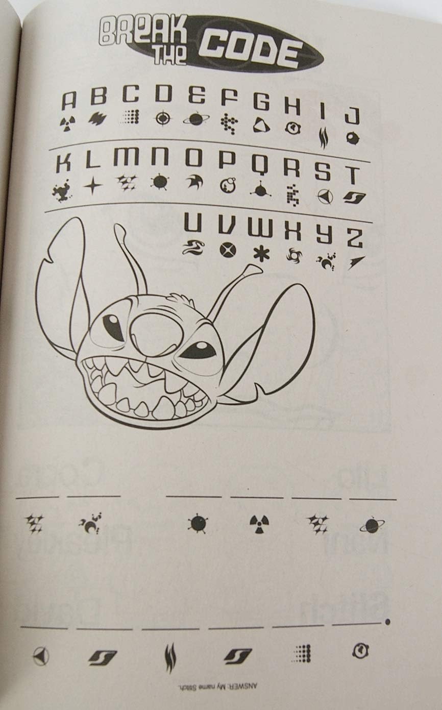 LiloandStitch ''Here for The Music'' Coloring and Activity Book - 80 Pages