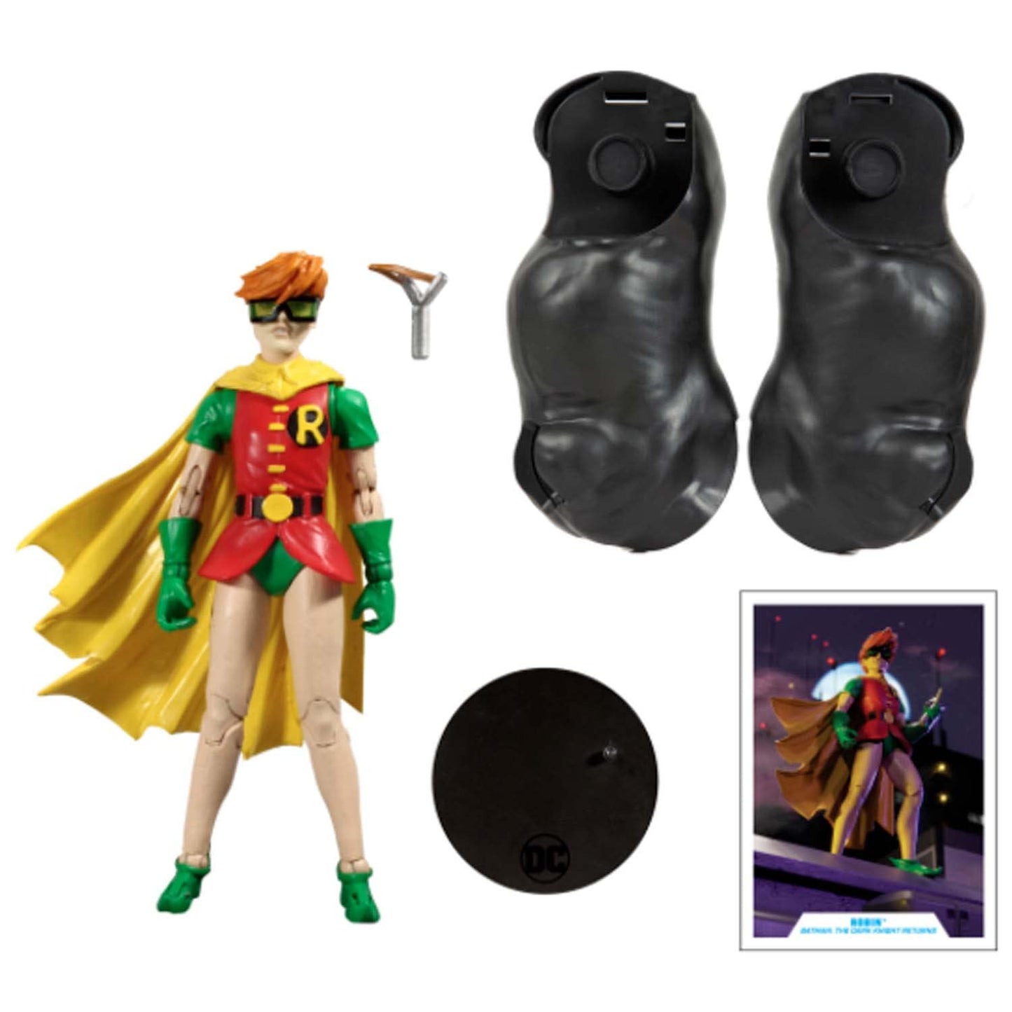 McFarlane Toys DC Multiverse The Dark Knight Returns Robin 7" Action Figure with Build-A Horse Parts & Accessories