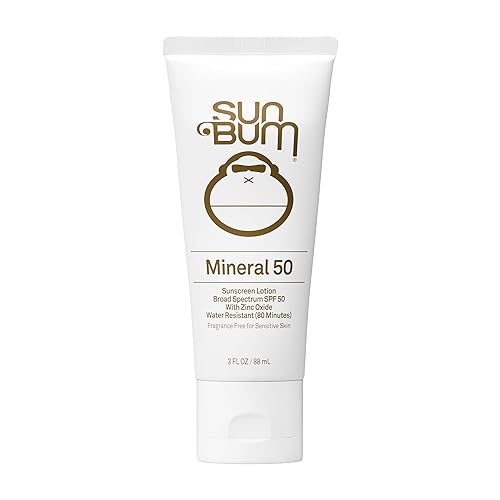 Sun Bum Mineral SPF 50 Sunscreen Body Lotion - Broad Spectrum Moisturizing Sunscreen with Vitamin E - Vegan and Hawaii 104 Act Compliant (Made without
