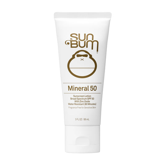 Sun Bum Mineral SPF 50 Sunscreen Body Lotion - Broad Spectrum Moisturizing Sunscreen with Vitamin E - Vegan and Hawaii 104 Act Compliant (Made without