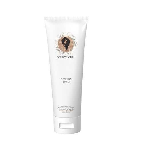 Bounce Curl Defining Butta Curl Cream for Type 4 Natural Hair, Murumuru Butter and Baobab Oil, Moisture and Frizz Control, Wash and Go, Vegan, 8 fl oz