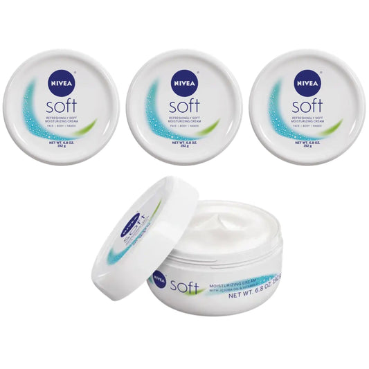 NIVEA Soft Moisturizing Creme 6.80 oz (Pack of 3)