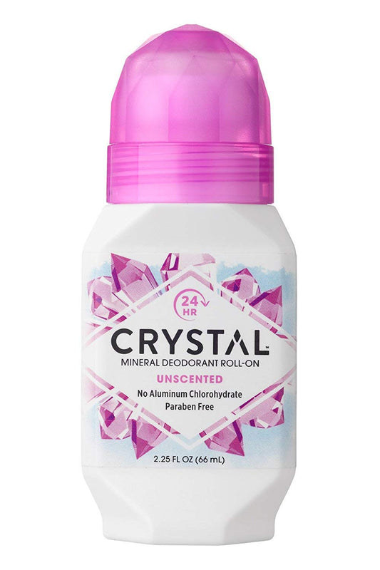 Crystal Mineral Body Deodorant Roll-On, Unscented 2.25 oz (Pack of 7) Beauty and Personal Care Crystal Essence