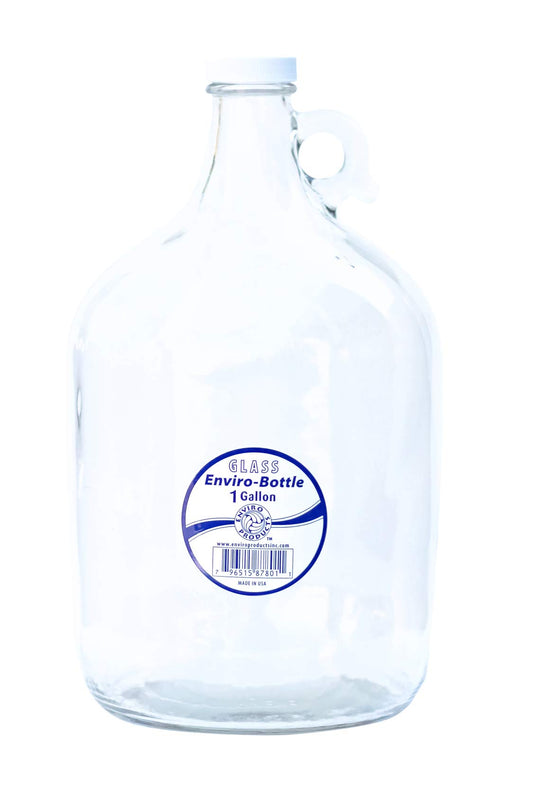 New Wave Enviro Products Glass Bottle, Clear, 1-Gallon