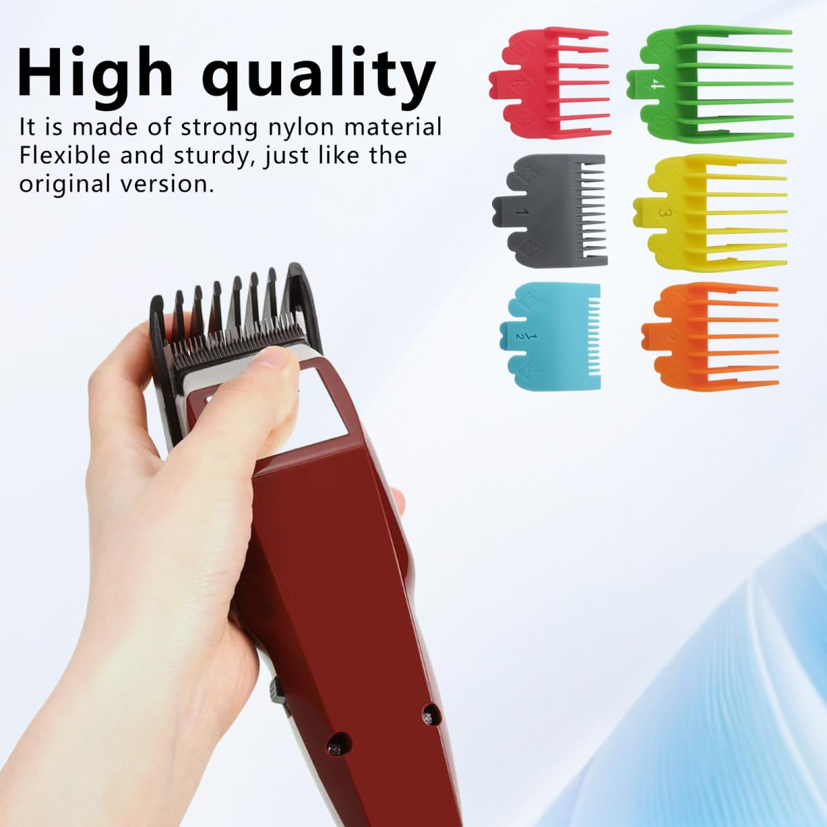 WELURE 6Pcs Clipper Guards Set Compatible for Wa-hl MC2 MC3 Multi-Purpose 79607 Clipper Models - Multi-Colored Beauty and Personal Care WELURE