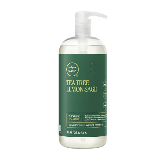 Tea Tree Lemon Sage Thickening Shampoo, Builds Body + Boosts Volume, For Fine Hair, 33.8 fl. oz. Beauty and Personal Care Tea Tree Default Title