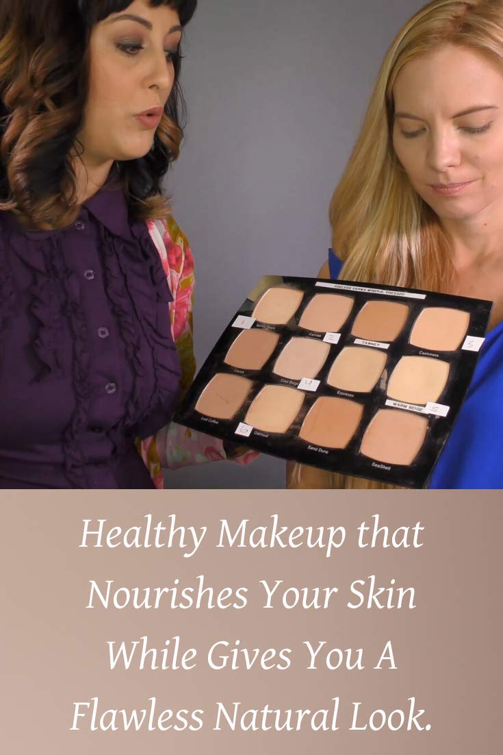 Ageless Derma Pressed Mineral Foundation Makeup Tawny With Vitamin and Green Tea Extracts