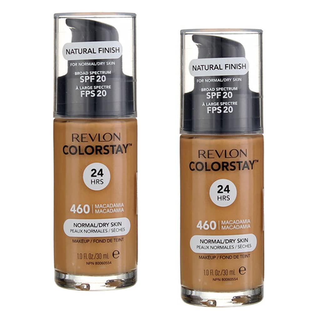 Pack of 2 Revlon ColorStay Makeup for Normal/Dry Skin Skin SPF 20, Macadamia (460)2