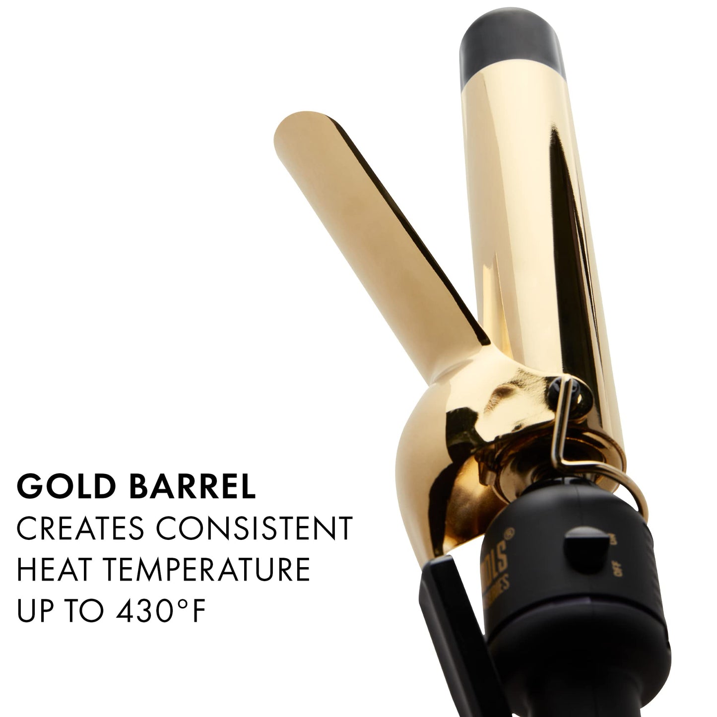 Hot Tools 1 1/4" Curling Iron for Beginners | Long-Lasting Results, Defined Curls and Easy to Use with Temperature Control for All Hair Types up