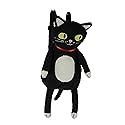 Cute Furry Plush Black Cat Mini Backpack Stuffed Animal Shoulder Fashion Bag, 19.5 Inch