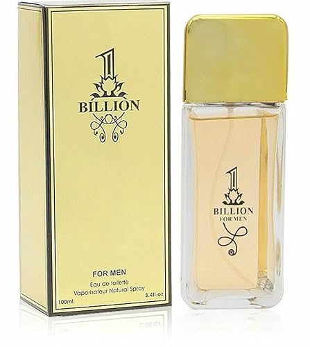 Secret Plus 1 Billion, Fragrance for Men, 3.4 Oz -100 ml / Eau De Parfum Natural Spray Vaporizateur