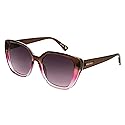 Nine West Women's Raina Cat Eye Sunglasses, Purple, 53 mm