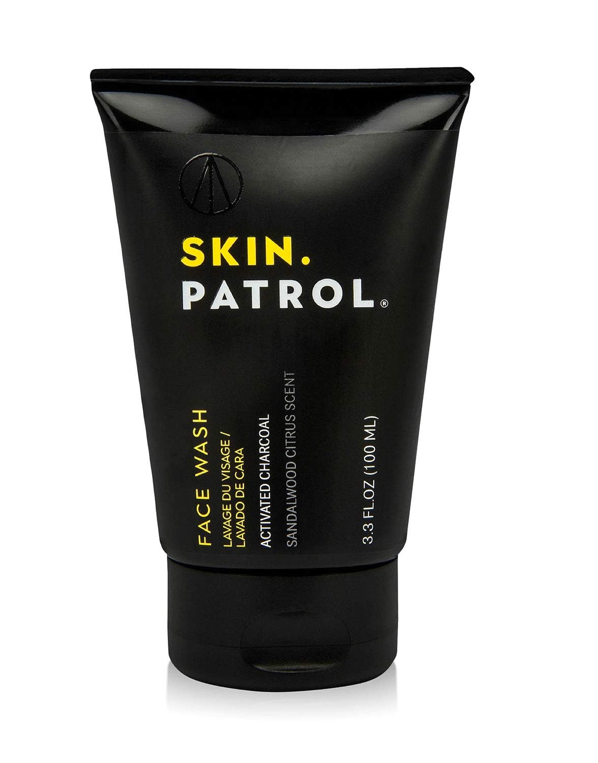 Bump Patrol Skin Patrol Activated Charcoal Face Wash for Men - Daily Deep Cleansing Men’s Face Wash for Oily Skin, Paraben and Sulfate Free Facial