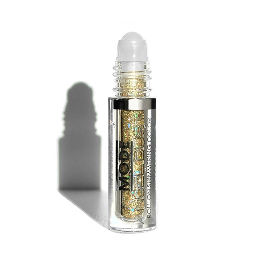 Mode Angel Dust Roll On Glitter THE HIGH Life Holographic Gold Sparkling High Performance 3D Loose Glitters for Face and Body, Spill Proof Bottle