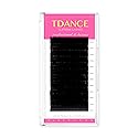 TDANCE Lash Extension Matte Black Eyelash Extension C CC D DD J B L Curl Volume & Classic Lash Extensions 0.03-0.18mm Thickness Professional Salon