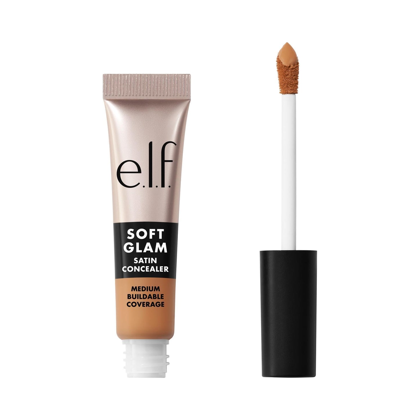 e.l.f. Soft Glam Satin Concealer, Medium Coverage For Blemishes & Under-Eye, Crease-Resistant, Long Lasting, Vegan & Cruelty-Free, 33 Medium Warm