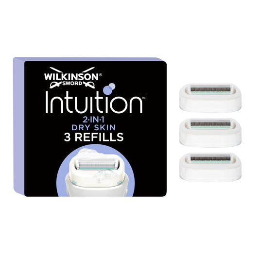 Wilkinson Sword Intuition Dry Skin Razor Blades for Women, Pack of 3 Beauty and Personal Care Wilkinson Sword