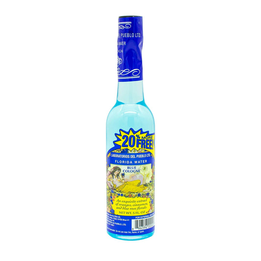 Laboratorios Del Pueblo Florida Water Blue Rose Floral Cologne 5.0 Oz - One (1) Plastic Bottle Beauty & Personal Care Laboratorios Del Pueblo