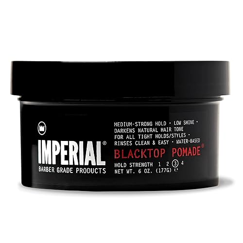 Imperial Barber Grade Products Blacktop Pomade, 6 oz