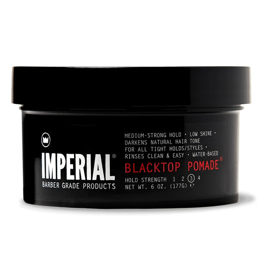 Imperial Barber Grade Products Blacktop Pomade, 6 oz