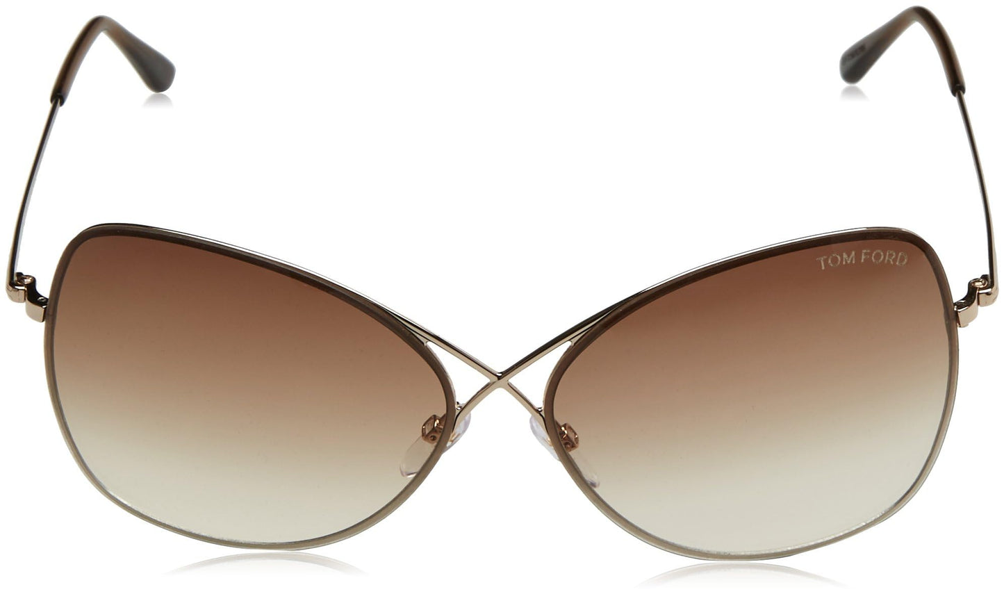 Tom Ford Butterfly Sunglasses TF250 Colette 28F Rose Gold FT0250