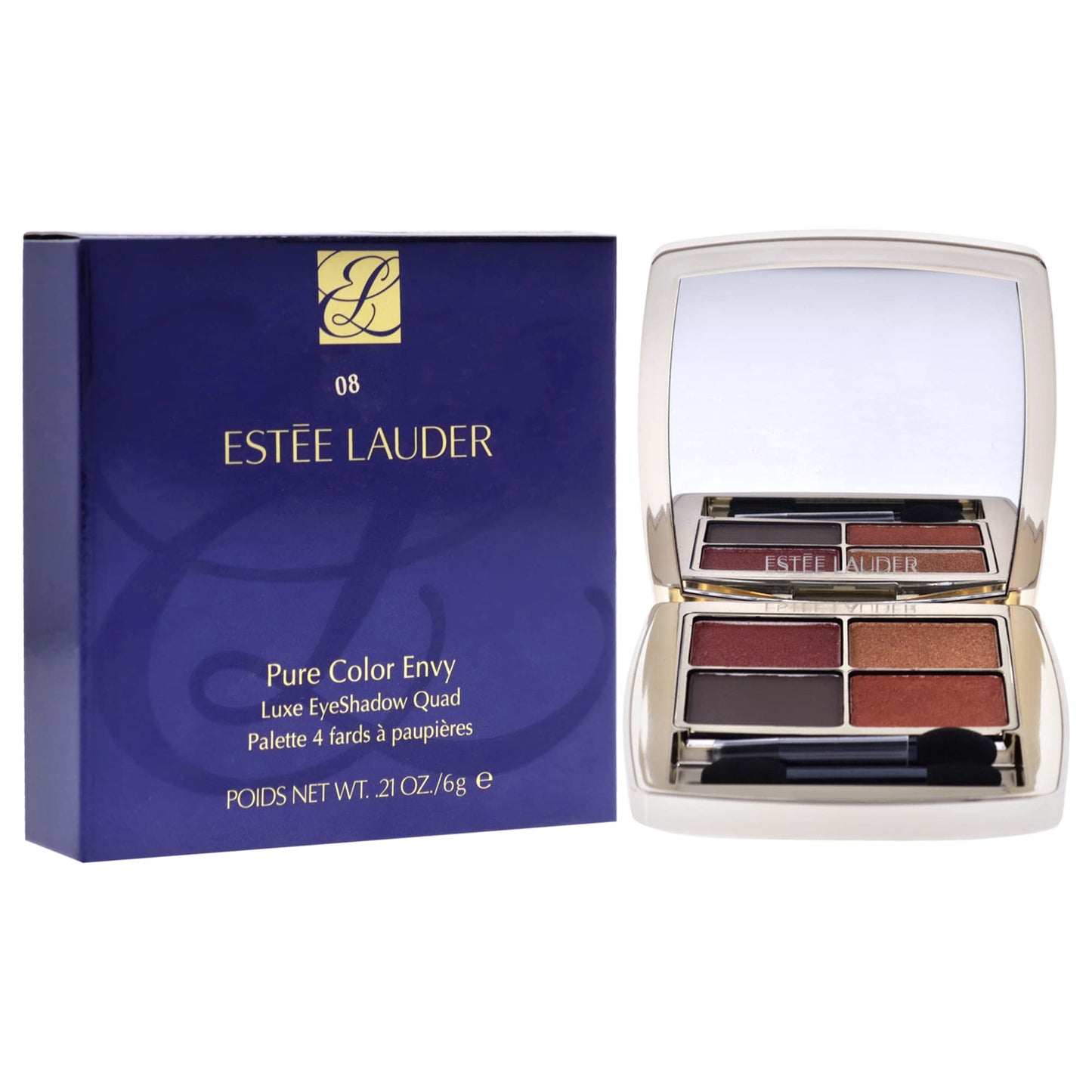 Estee Lauder Pure Color Envy Luxe Eyeshadow Quad - 08 Wild Earth Eye Shadow Women 0.21 oz