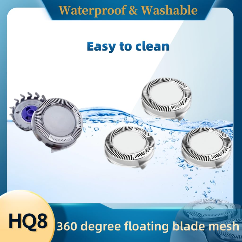 3Pcs HQ8 Replacement Heads Fit for s Norelco Aquatec Shavers 7310xl,AT890,AT880, AT841,PT720 PT740,7180XL,8862XL, New Upgraded Men's Electric Razor Beauty and Personal Care BNVXR