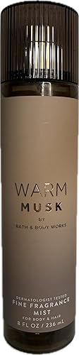 Bath & Body Works Warm Musk Fine Fragrance Mist 8 Ounces