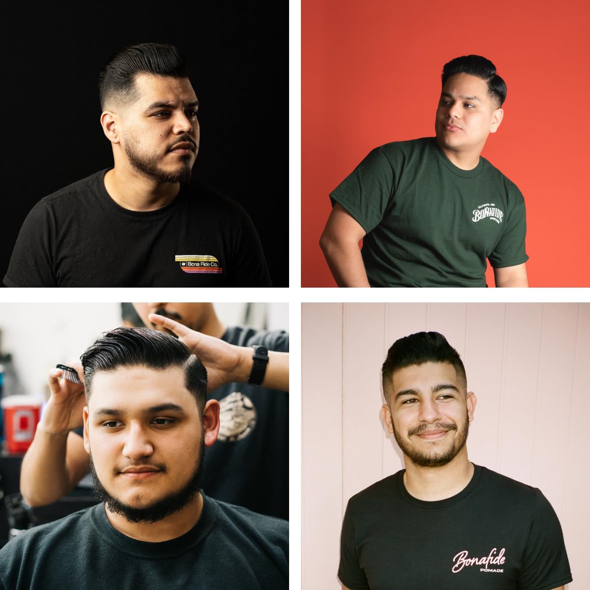 Bona Fide Pomade, Original Hold 4 oz. | Medium Hold, High Shine, Water-Based Pomade, Non-Flaking Easy to Wash Out Formula, Pink Grapefruit Fragrance