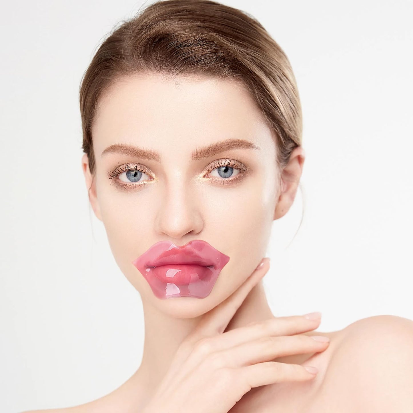 NIYET 30 pieces of Moisturizing Collagen Crystal Lip Mask - Anti-Ageing & Anti Chapped, Reduce lip Wrinkles, Fade Lip Color, Make Skin Smooth (Pink)