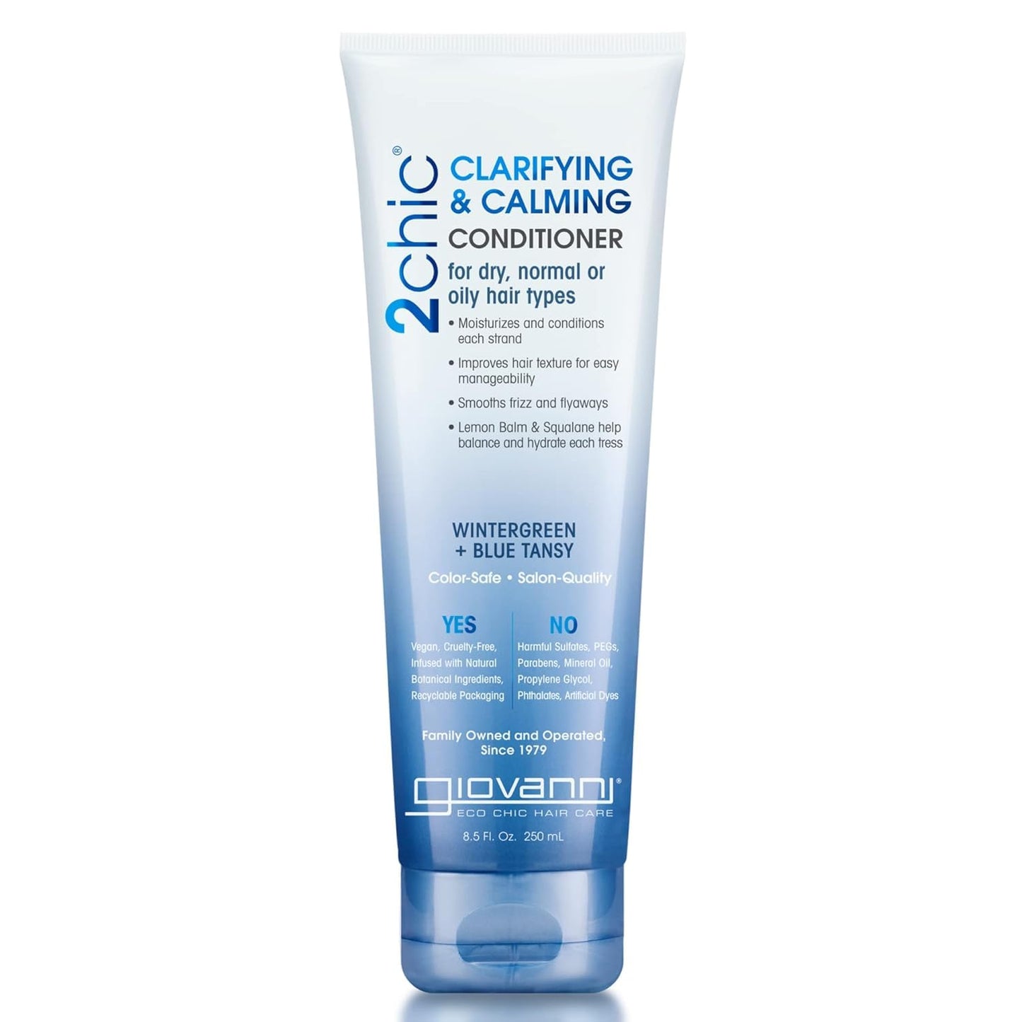 GIOVANNI 2chic Clarifying & Calming Conditioner - Clarifying Hair Conditioner, Helps Remove Residue, Hydrating, Detox Conditioner, Color Safe