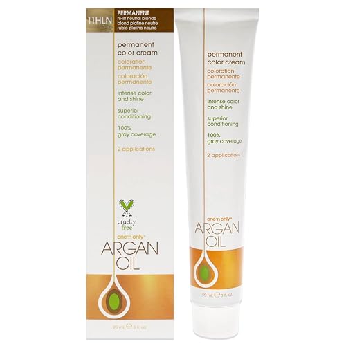 One N' Only Permanent Hair Color - Permanent Hair Dye Made with Argan Oil - Delivers Rich, Accurate Tones with Gray Coverage - Improves Moisture