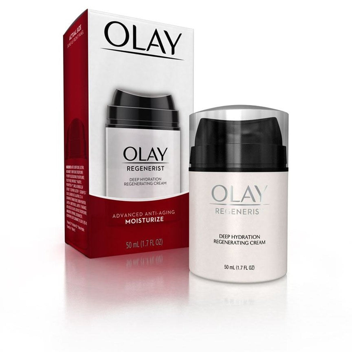(PACK of 2) OLAY Regenerist DEEP HYDRATION REGENERATING Cream, Advanced Anti-Aging Moisturizer 1.7 Fl Oz (50 ml) EACH