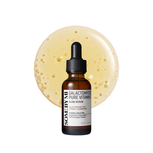 SOME BY MI Galactomyces Pure Vitamin C Glow Serum - 1.01Oz, 30ml - Korean Vitamin C Face Serum for Glow Glass Skin - Dark Spot Correcting Ampule