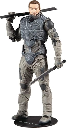 McFarlane Toys Dune Duncan Idaho 7-inch Action Figure with Build-A Glossu ‘Beast’ Rabban Figure Parts, Multicolor