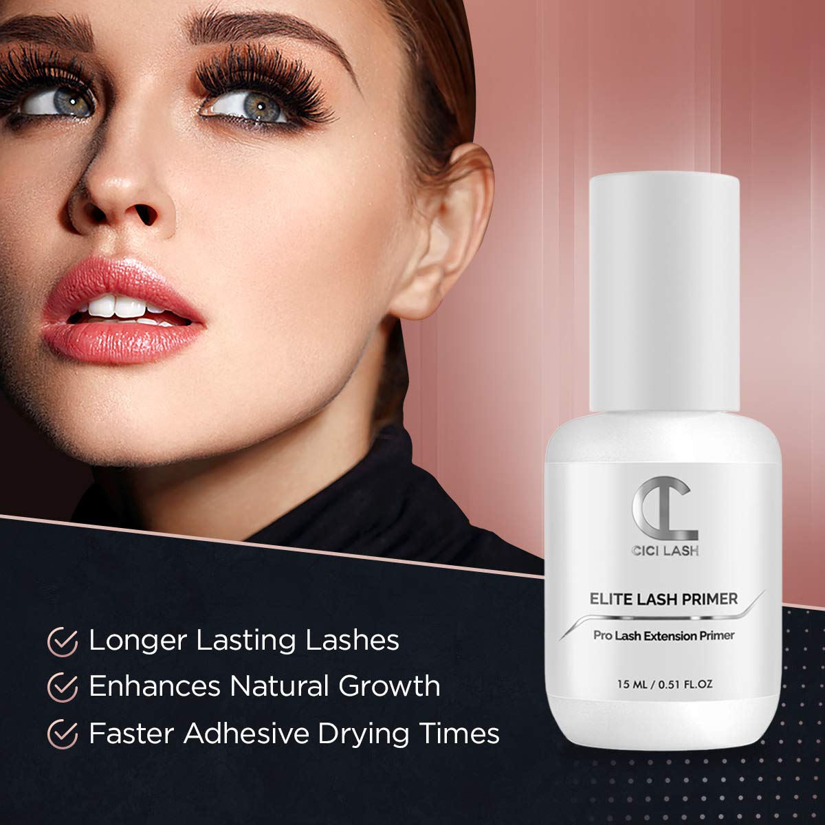 Elite Eyelash Extension Primer/Pre-Treatment (15ml) - Professional Lash Cleanser & Protein Oil Remover For Individual Mink Eyelash Extensions |