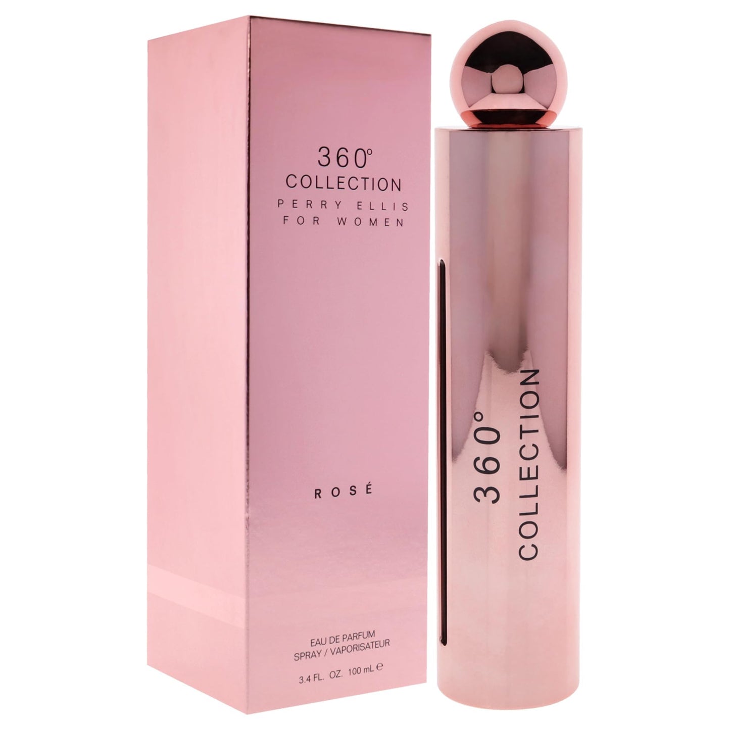 Perry Ellis 360 Collection Rose for Women Eau de Parfum Spray, 3.4 Ounce