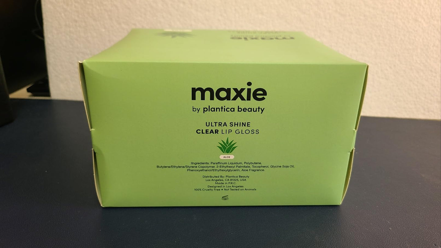 Maxie by Plantico Beauty Clear Lip Polish bulk (12 Pieces) CLEAR/ALOE (ALOE, 12 PCS)
