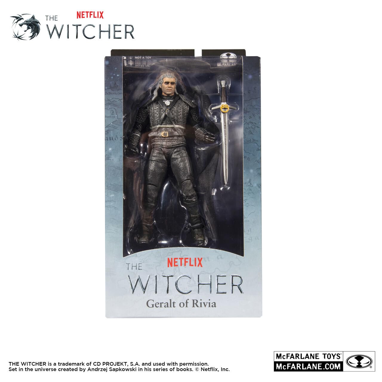 McFarlane Toys The Witcher (Netflix) Geralt of Rivia 7" Action Figure with Accessories
