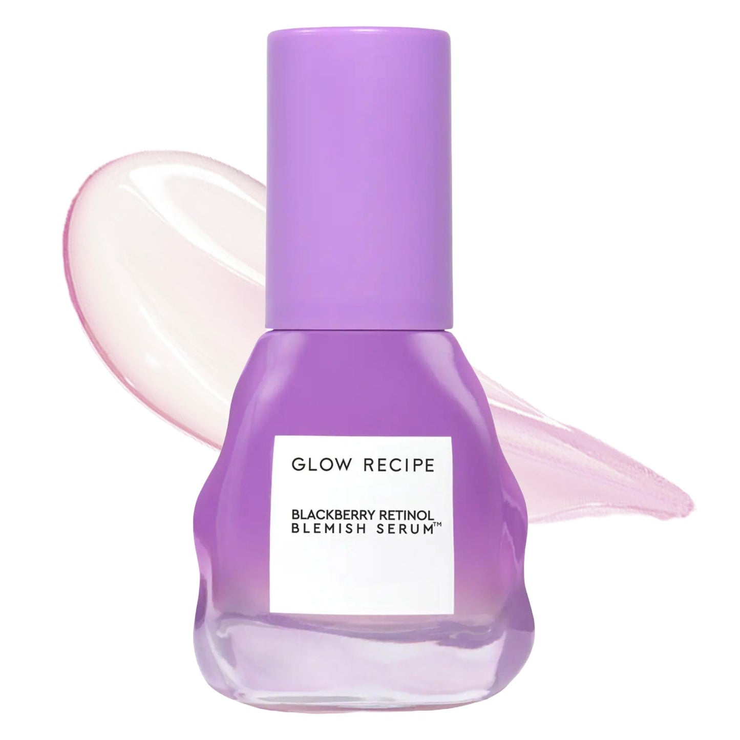 Glow Recipe Gentle Blackberry Retinol Serum, Korean Retinol Night Serum for Sensitive Skin, Triple Retinoids + Glycerin, Clarifying for Blemishes