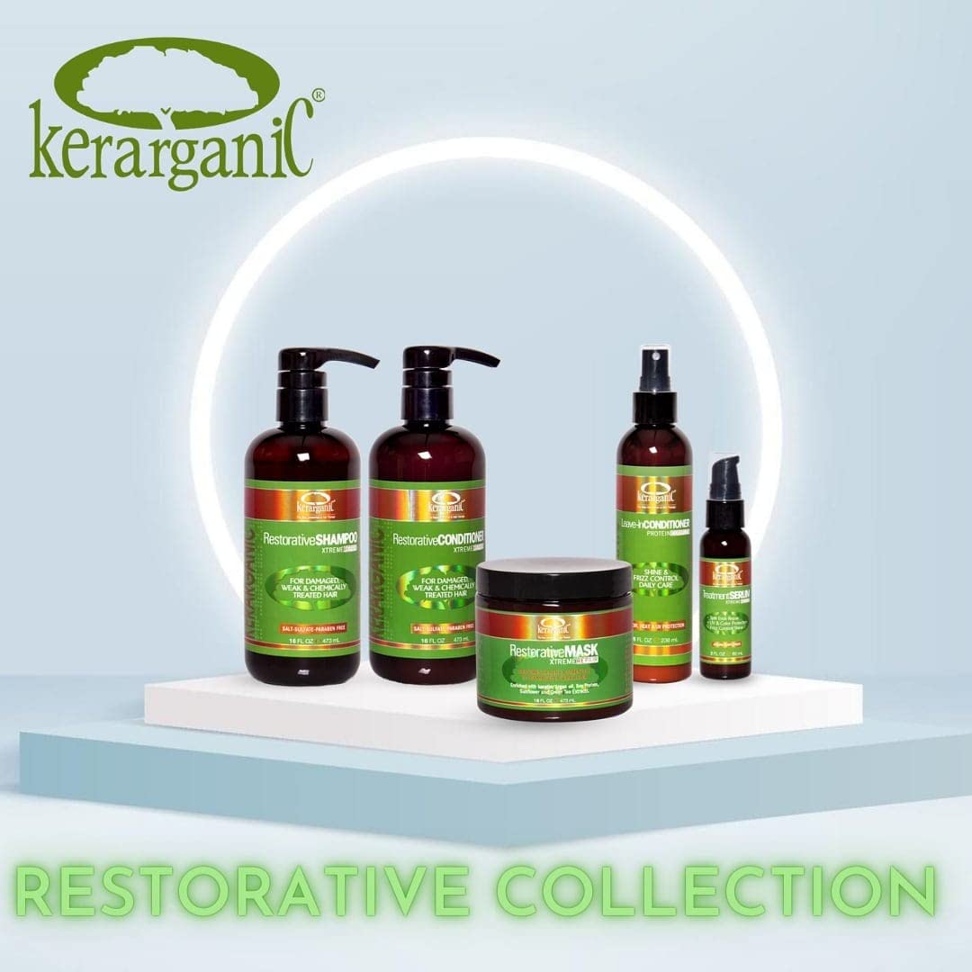 KERARGANIC RESTORATIVE XTREME HAIR REPAIR PRODUCTS FRIZZ CONTROL KIT